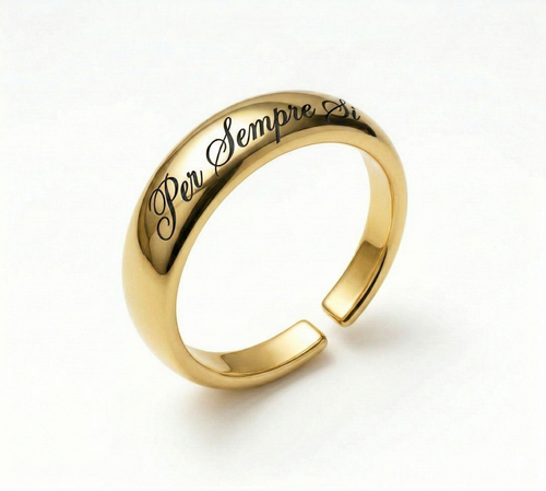 Anello " Per Sempre Si" - Regolabile Unisex