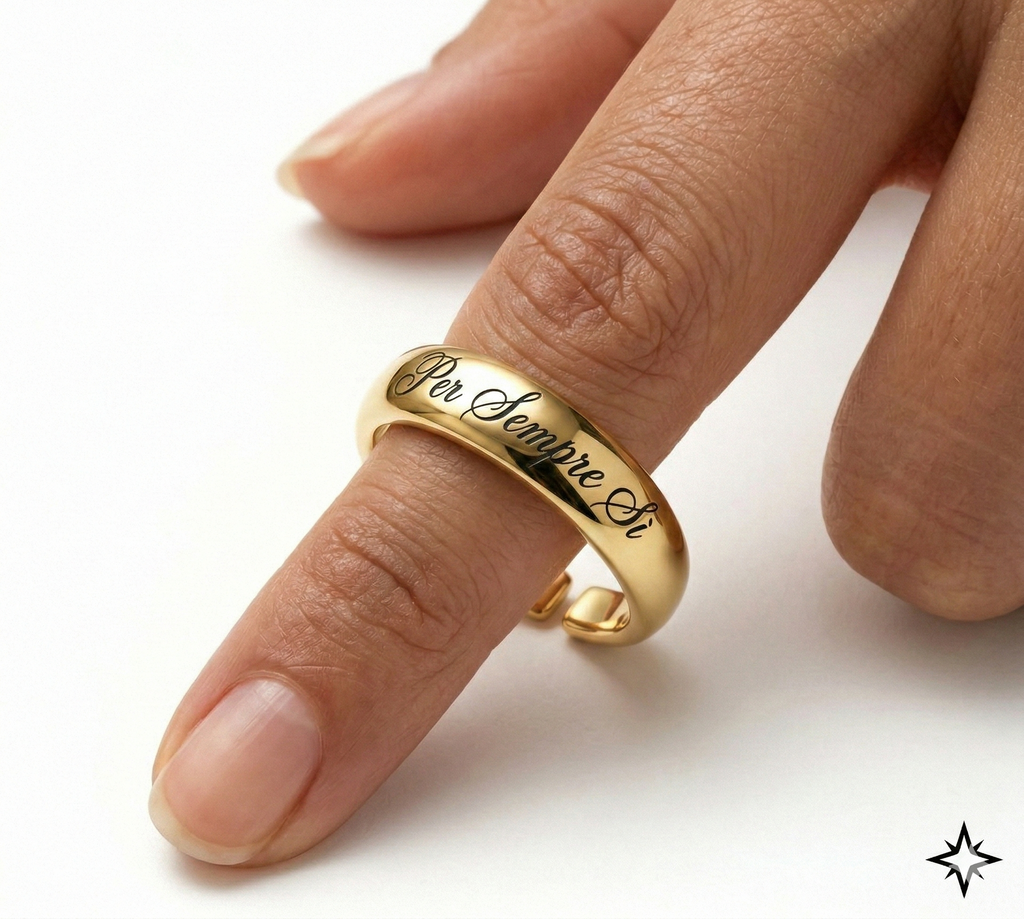 Anello " Per Sempre Si" - Regolabile Unisex