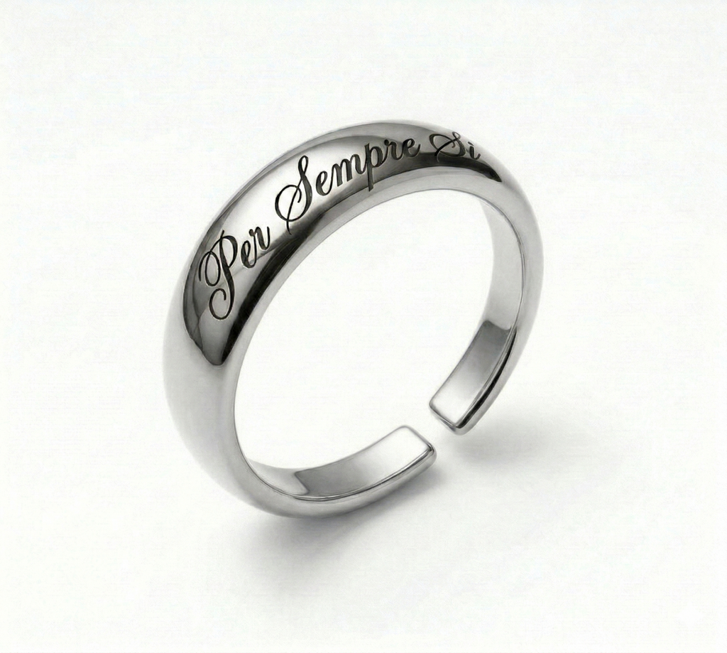 Anello " Per Sempre Si" - Regolabile Unisex